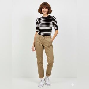 J.Crew Vintage Slim-Straight Stretch Chino - Honey Brown - Talla 0 -